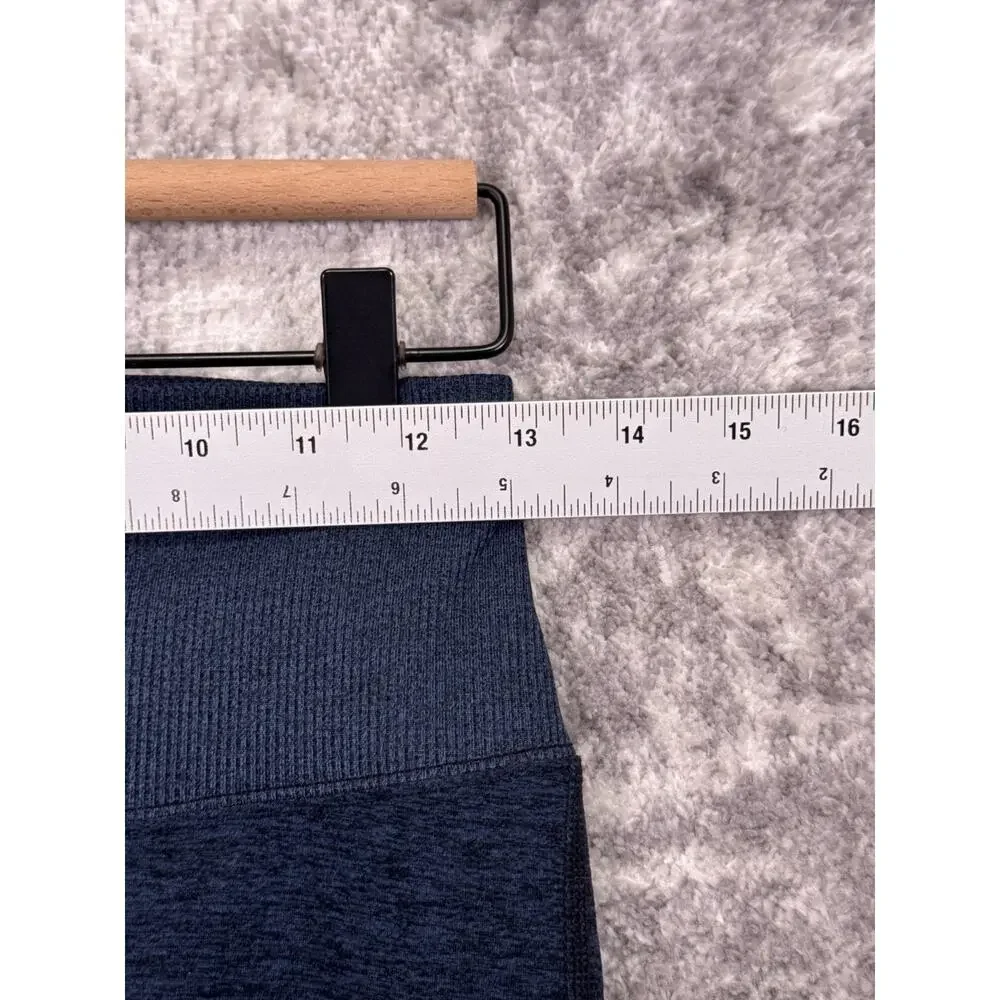 ALO Yoga Lounge Leggings Medium Womens Heather Blue Ribbed